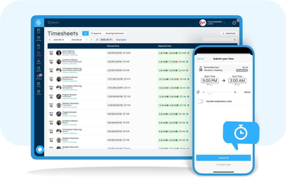 All features | Workstaff Planning & Scheduling App