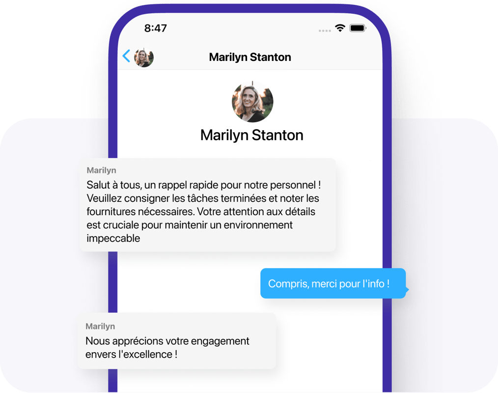 Workstaff logiciel de planification de personnel de nettoyage communication