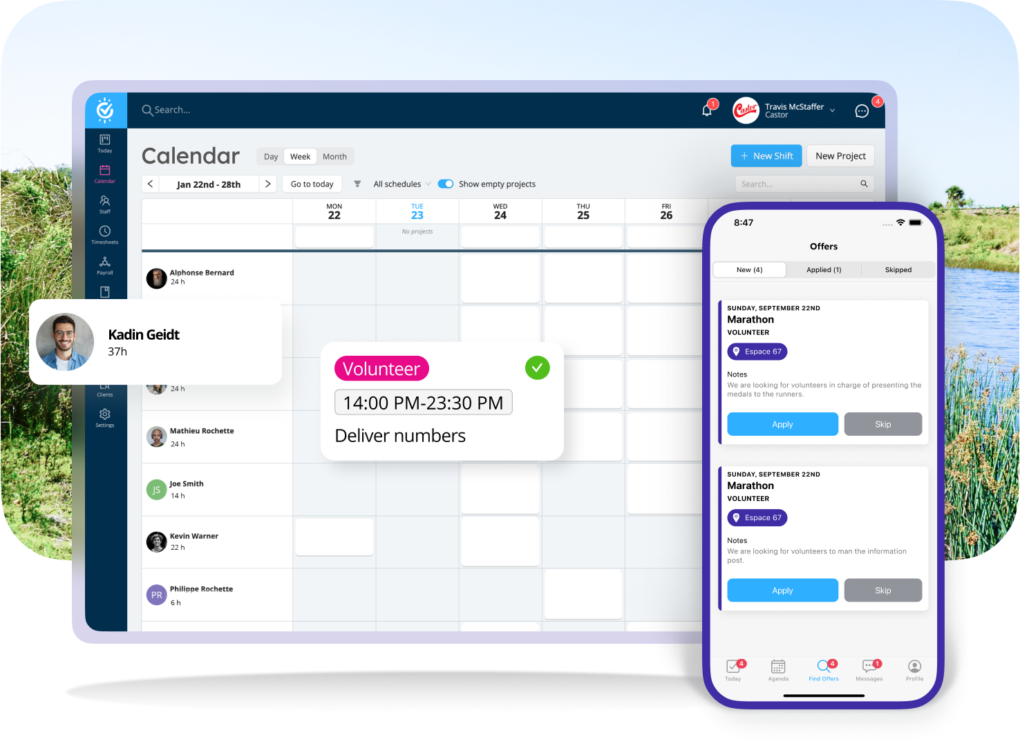 Volunteer Management Software Workstaff Planning Scheduling App