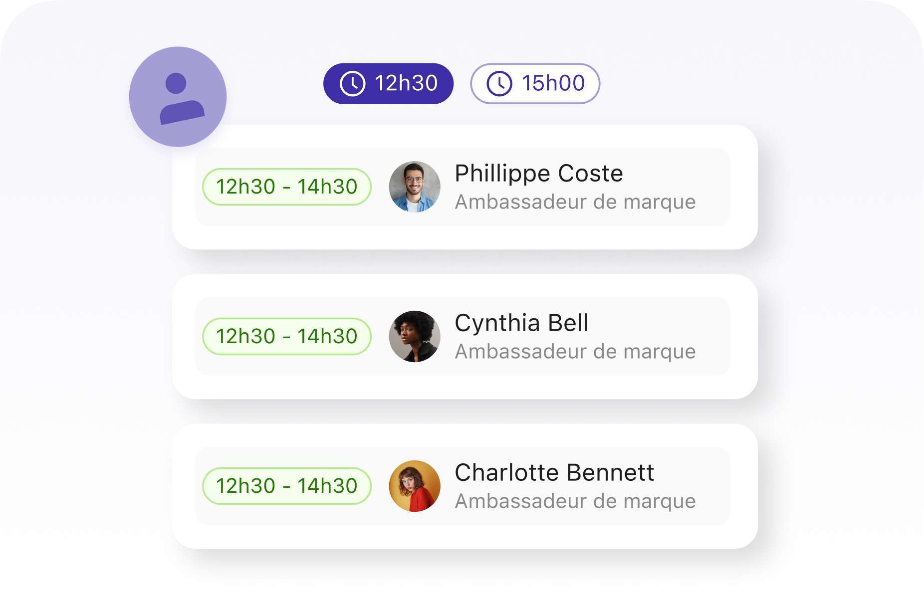 Formulaire de demande de personnel en ligne synchronisé avec le calendrier de planification Workstaff pour un traitement automatisé des commandes clients.